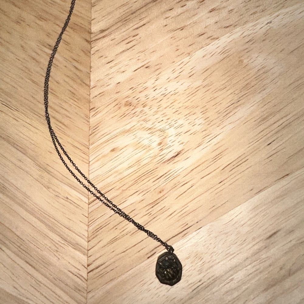 Lauren wolf rutilated quartz and silver necklace